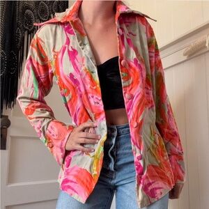 1960’s Dagger Collar Button Down